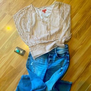 Elle nude boho top M